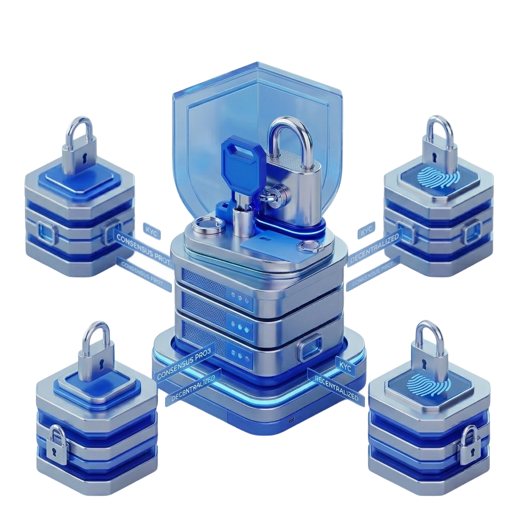Secure vault with padlocks